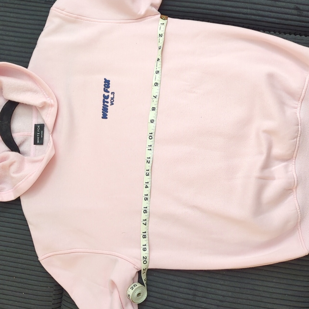 NWOT White Fox Pink Hoodie with Logo Size XXS - Picture 4 of 6